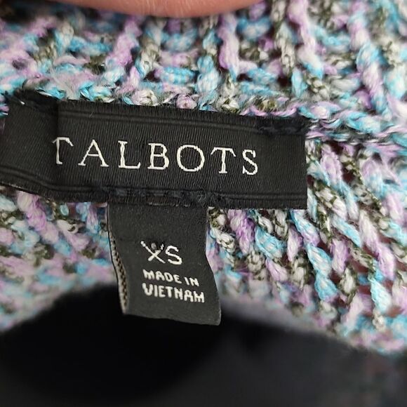 Talbot's Roll Neck Chunky Weave Long Sleeve Sweater Top Size XS - Picture 2 of 10